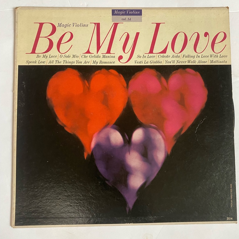 Be My Love Magic Violins Vintage Vinyl Record